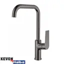 Смеситель для кухни Kevon KV90214-3 поворотный излив 30.1 см цвет матовая сталь