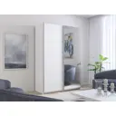 Шкаф-купе Мебельная компания е1 550614 230x120х57 см 8 полок лдсп цвет белый снег