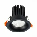 Светильник точечный светодиодный встраиваемый ST LUCE ST703.438.10 ST703 3 м² теплый белый свет цвет черный