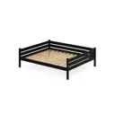 Кровать Solarius Tahta140-160onix 150 x 63 x 170 см сосна цвет черный