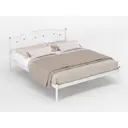 Кровать Стиллмет Дарина 185 x 77.5 x 206 см металл цвет белый