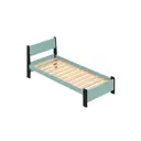 Кровать Solarius Мишка реечное основание 100 x 80 x 200 см дерево цвет тиффани;антрацит