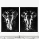 Набор картин Artnomore Walking elephants in the dark 2024г. AR-777001039 75x105 см 2 шт