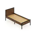 Кровать Solarius Komp80loft-temd-black-full 85 x 89 x 206 см сосна цвет черный