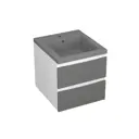 Тумба под раковину подвесная Bauedge SD5615 39.3см с раковиной цвет белый