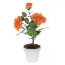 Композиция из искусственных цветов Роза 10x10x34 см 714248