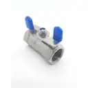 Кран шаровой прямой IFitting BMGB DN14 PN63 1/4" ВР ручка бабочка нержавеющая сталь