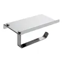 Держатель для туалетной бумаги Potato Brave с подставкой для телефона, нержавеющая сталь, глянец