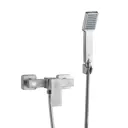 Смеситель для душа DIADONNA D34-220130S с прямой ручкой и прямоугольной лейкой цвет сатин
