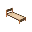 Кровать Solarius Мишка сплошное основание mkr-obiv-rs9-olha80-200-full 90 x 80 x 210 см дерево цвет коричневый/ольха