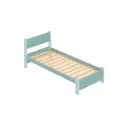 Кровать Solarius Мишка реечное основание 110 x 80 x 210 см дерево цвет тиффани;голубой