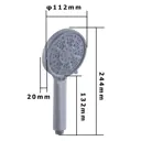 Лейка для душа Fashun A019-8 3 режимная цвет белый, серый