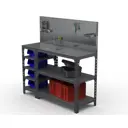 Стол-верстак Metalex 111655 950x1300x400 мм, максимальная нагрузка до 260 кг, с комплектом аксессуаров