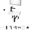Мини-раковина для ванной или туалета Wellsee WC Area 202011902 комплект для санузла