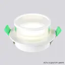 Светильник точечный встраиваемый Crystal Lux 061c1 Clt 061c1 wh под отверстие 7.5 мм GU10 цвет белый, прозрачный