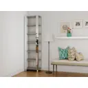 Стеллаж деревянный Мебельная компания е1 35x240x44 см нагрузка до 25 кг лдсп цвет ясень шимо светлый