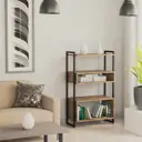 Стеллаж с полками A1 home 73x120x39 см металл цвет дуб веллингтон