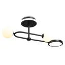 Люстра на штанге Ambrella light Fl66223 с пультом управления 3 лампы 18 м² цвет черный