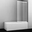 Ширма на ванну WasserKRAFT Main 41S02-100R Matt glass 140 см