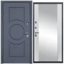 Входная дверь Diva STR МХ-30 205x86см правый цвет Д15 белый софт/серый софт с зеркалом