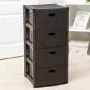Комод Idea 3374861 4 ящика 36.5x36x76.7 см пластик цвет коричневый