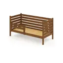 Кровать Solarius Детская сплошное 80x101x150 см Сосна цвет темный дуб