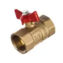 Кран шаровой прямой Галлоп 103254 DN20 PN16 3/4" ВР латунь ручка бабочка