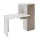 Компьютерный стол Мэрдэс Скл-прям100+шк бен 140x124x60 см ЛДСП цвет серый дуб, белый жемчуг