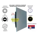 Вытяжной вентилятор Mak trade group A100M-T + glass D100 мм 31 дБ 98 м³/ч обратный клапан цвет черный матовый