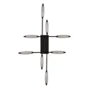 Люстра потолочная светодиодная Arte Perfetto luce Ferrara 3307.mx8208-8-1000-680-80.black нейтральный белый свет цвет черный