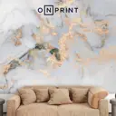 Фотообои бумажные Onprint 400x270 см Marble Fluid