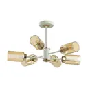 Люстра на штанге Lumion Dallin 5639/6c 6 ламп 12 м² цвет белый матовый