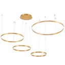 Светильник подвесной светодиодный Stilfort SF4005-05-04PL-CB Planetary с пультом управления 24 м² регулируемый белый свет цвет золото
