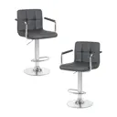 Барный стул Dobrin Kruger Arm lm-5011 51.5x113x49 см цвет серый 2 шт