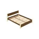 Кровать Solarius Мишка орто основание 130x80x210см дерево цвет коричневый/ванильный