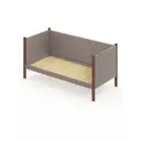 Кровать Solarius Тахта сплошное основание 100 x 101 x 200 см дерево цвет мокко мусс;темный дуб