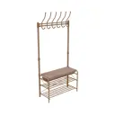 Вешалка напольная Ника Впш2/к-к 40x98x12 см металл цвет коричневый