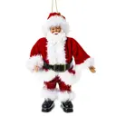 Елочная игрушка Дед мороз Jiangsu holly everlasting inc remeco collection 278048 17 см х 4 см красный