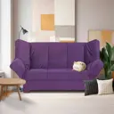 Диван раскладной Cityhd Прямой диван 205x95x95 см велюр цвет фиолетовый