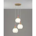 Светильник подвесной Moderli V11402-3p 3 лампы 9 м² цвет золотистый металлик