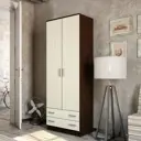 Шкаф распашной Клик мебель 80x220x48.7 см ЛДСП цвет венге