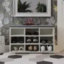 Тумба для обуви Трия 80x51x31 см ЛДСП цвет дуб крафт белый/графит