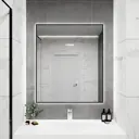 Зеркало со встроенной подсветкой One mirror 11090чсх 90x110 см