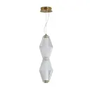 Светильник подвесной светодиодный Freya Plum Fr6137pl-l6bt1 8 м² теплый белый (желтый) свет цвет латунь