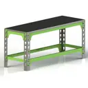 Лавка Metalex 350х1200х450 цвет серо-зелёный