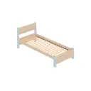Кровать Solarius Мишка орто основание mkr-obiv-rs3-gol80-200-orto 90 x 80 x 210 см дерево цвет бежевый/голубой