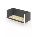 Кровать Solarius Тахта реечное основание temser100-170bel 110 x 101 x 180 см дерево цвет темно-серый, белый