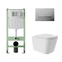 Комплект инсталляция с унитазом Alentori ALS.SIS1102.CRQV0210 цвет белый