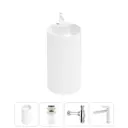 Напольная раковина отдельностоящая Wellsee Chalice Perfection 20213009R размер 45x45x85 см, с донным клапаном, сифоном и смесителем