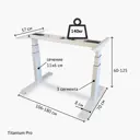 Стол для работы стоя Stolstoya PE232 106x125x70 см Металл цвет белый